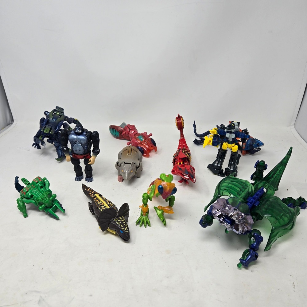 Vintage Transformers Beast Wars Action Figure Lot Parts Repair Optimus Primal90s